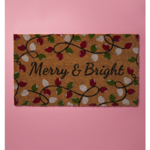 3 Merry And Bright Door Mat - MADISON INDUSTRIES