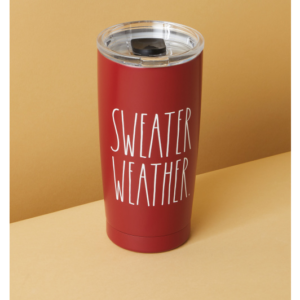 Stainless Steel Sweater Weather Tumbler - RAE DUNN