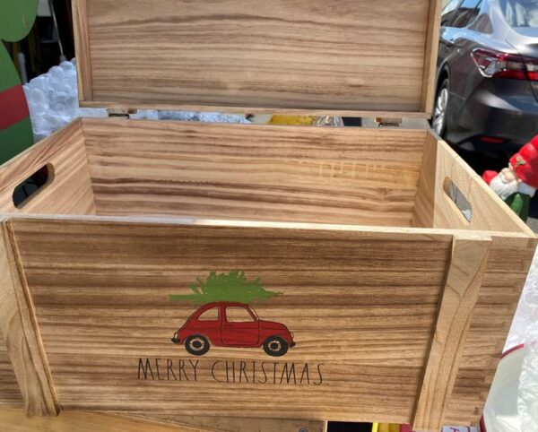 Merry Christmas Wooden Box