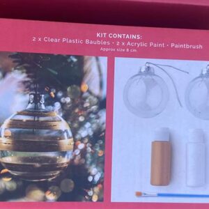 Christmas Ceramic Baubles - Snowman kit